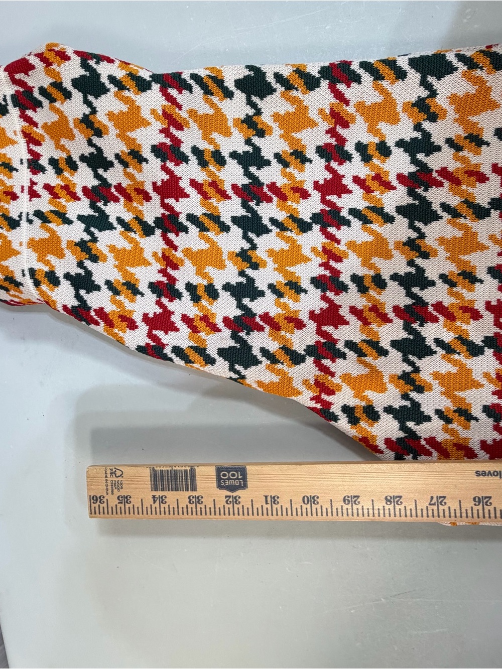 Free People Houndstooth Knit Wide Leg Pants Size Small High Waist Retro Boho - Picture 6 of 7